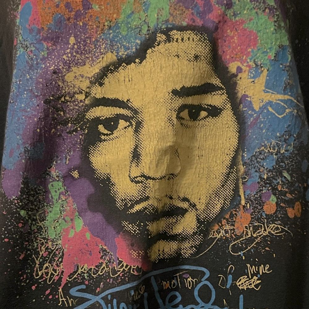 VINTAGE JIMMY HENDRIX T SHIRT- perfectly distressed over time, unisex❤️ - Picture 3 of 6
